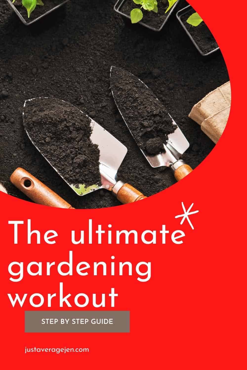 Pinterest pin of trowels with soil
