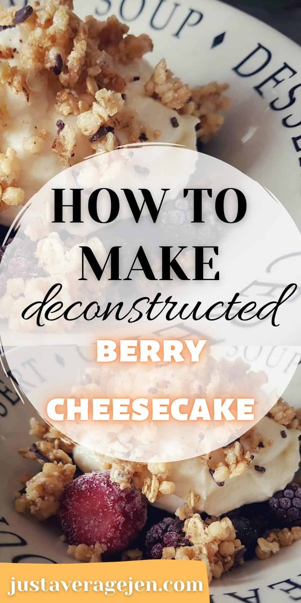 Deconstructed cheesecake Slimming World recipe