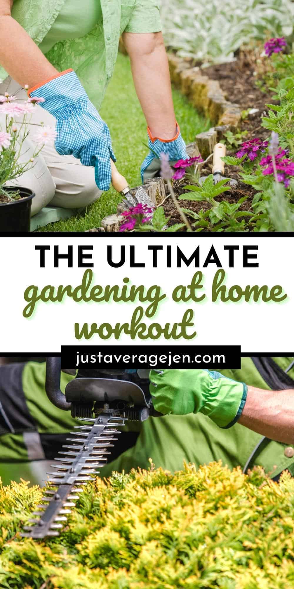 Pinterest pin of gardening