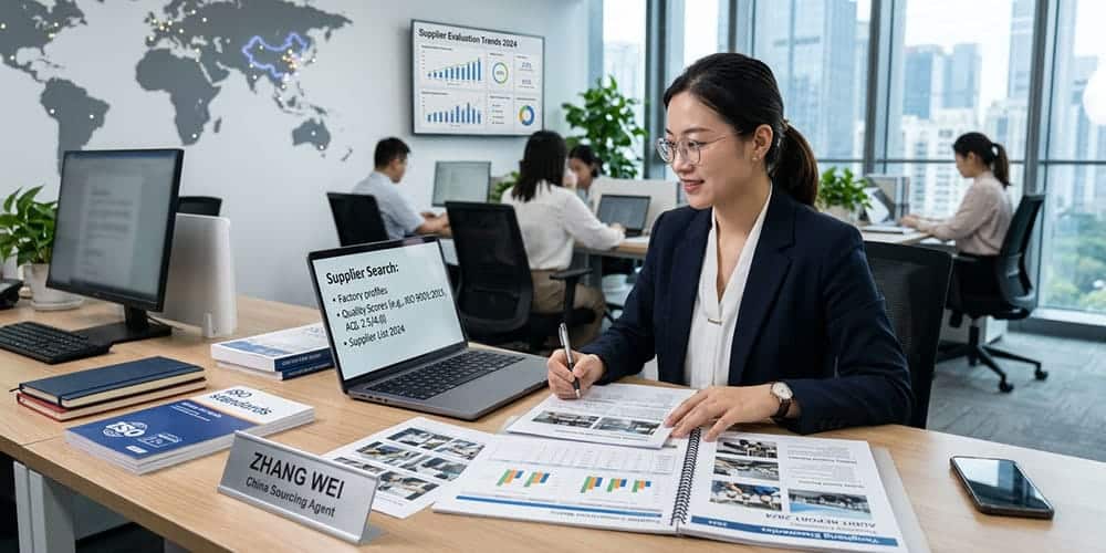 China sourcing agent conducting supplier search and factory audit