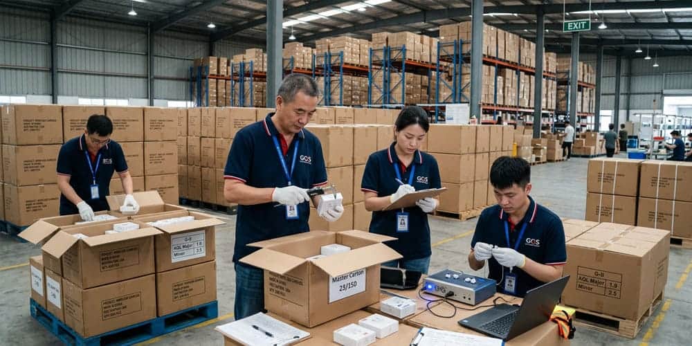 quality control China AQL product sampling process
