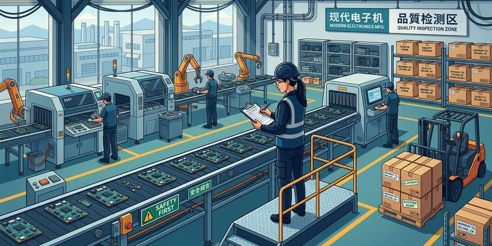 quality inspection inside China factory before shipment
