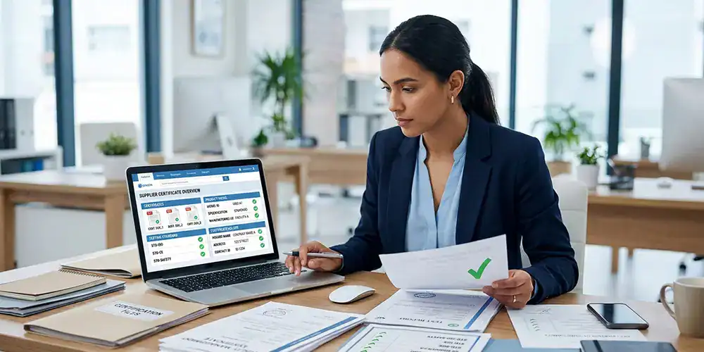 China supplier certificates review during Alibaba supplier check