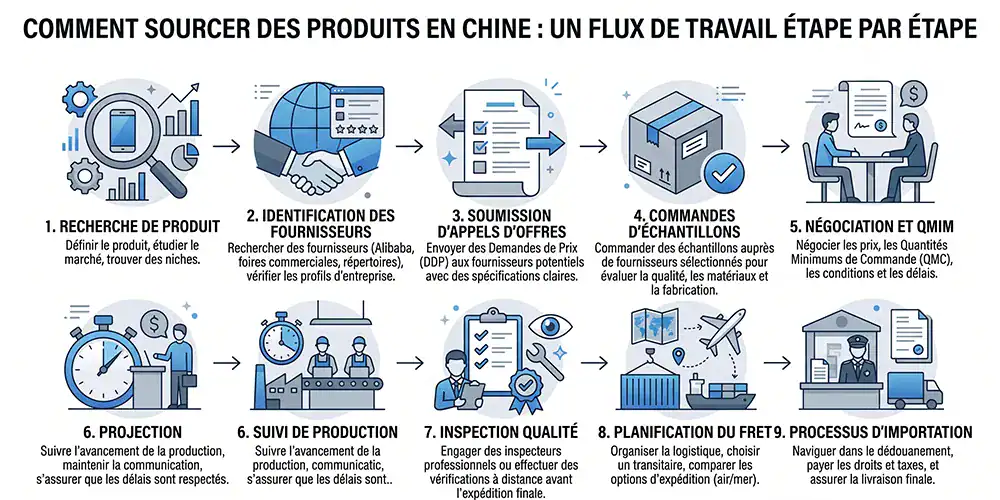 comment sourcer produits chine processus