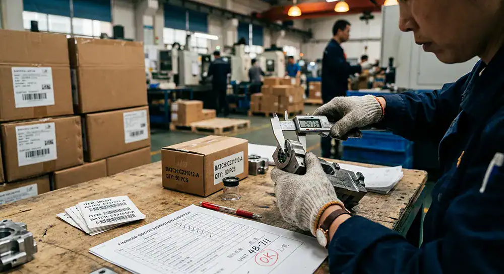 Quality control in China before shipping products