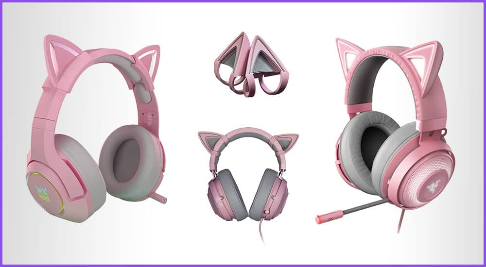 Gaming Headset mit Katzenohren