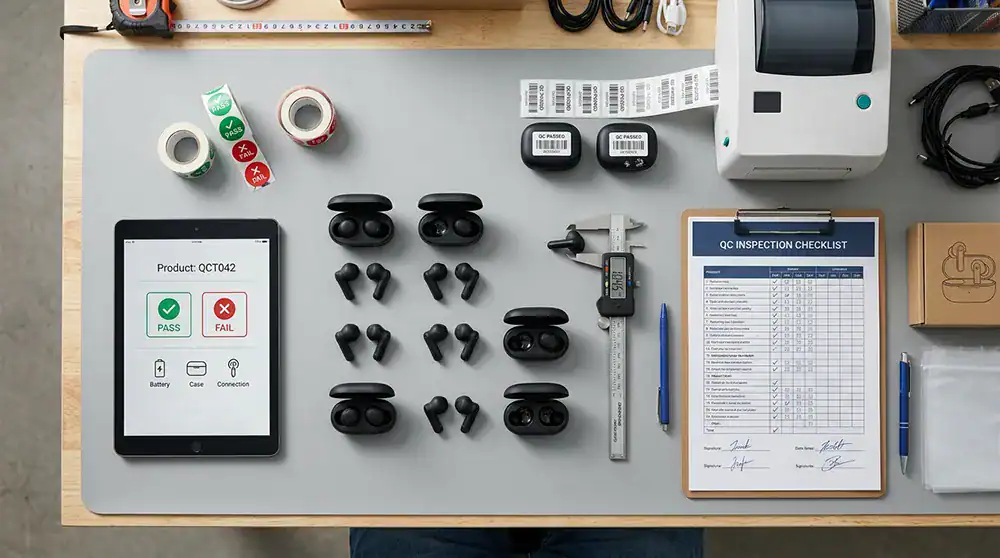 Quality control inspection before shipping products from China