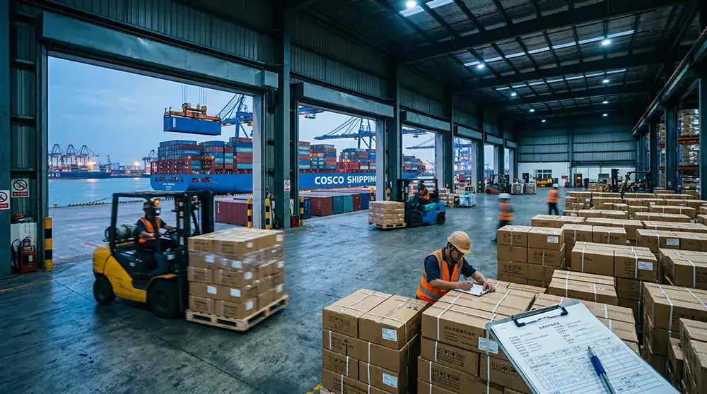 Shipping from China with export documents and logistics coordination