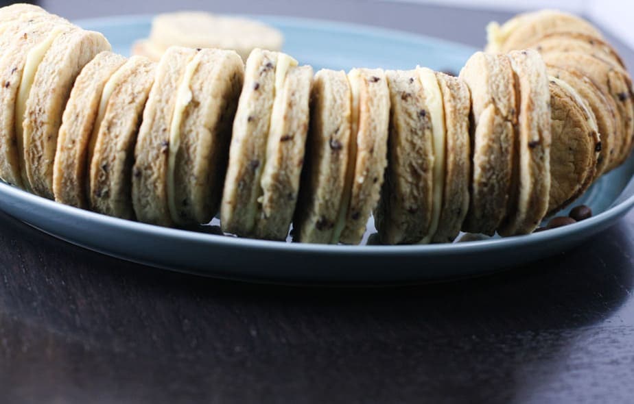 Coffee and Irish cream Sandwich cookies