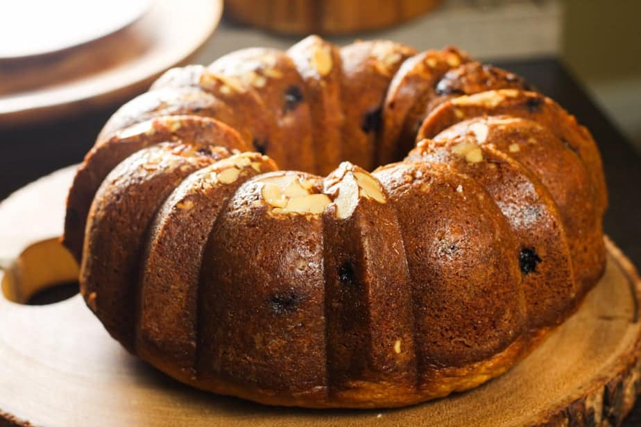 Orange Blossom Honey Nut and Blueberry cake