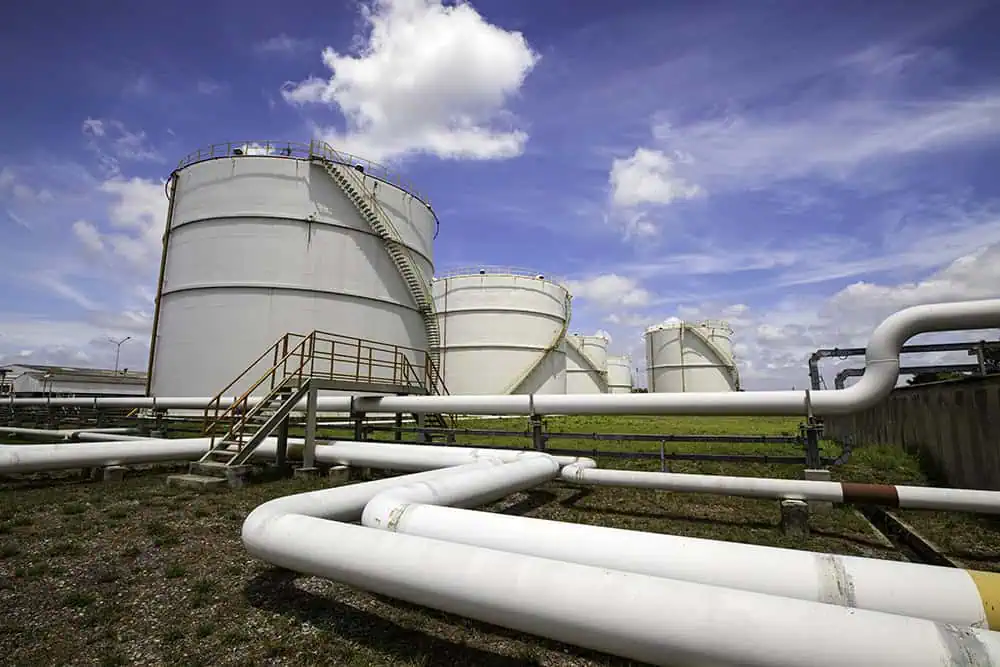 PHMSA breakout tank at an industrial pipeline terminal