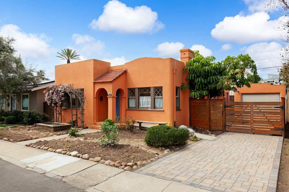 front of Spanish Style North Park San Diego home for sale by McT Real Estate Group