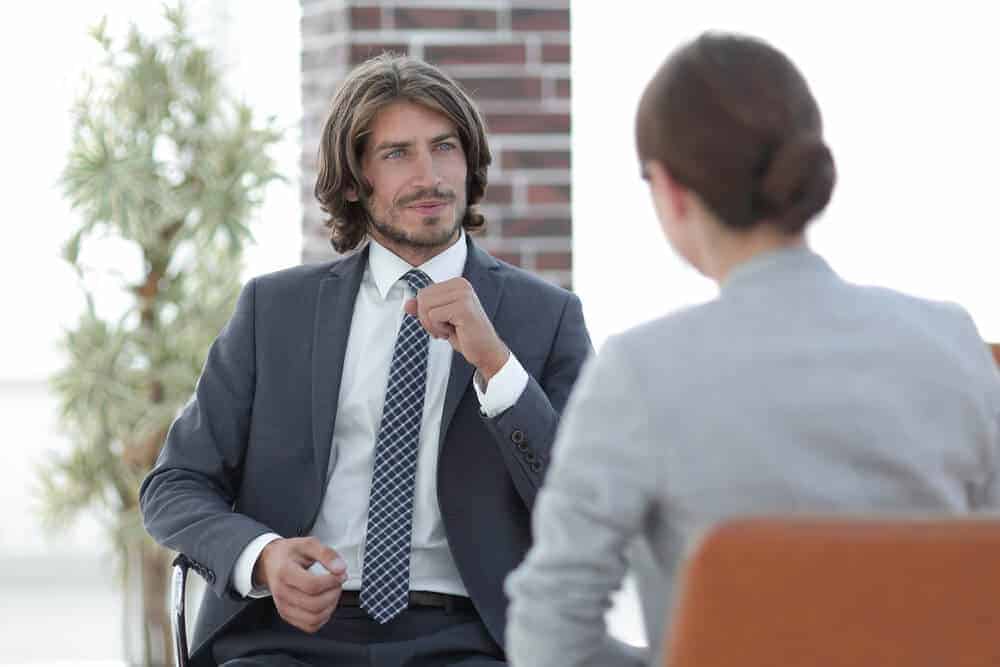 speaking face to face with customers