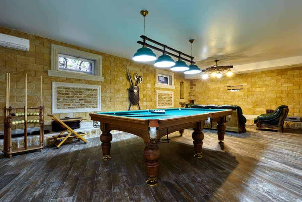 Basement into games room