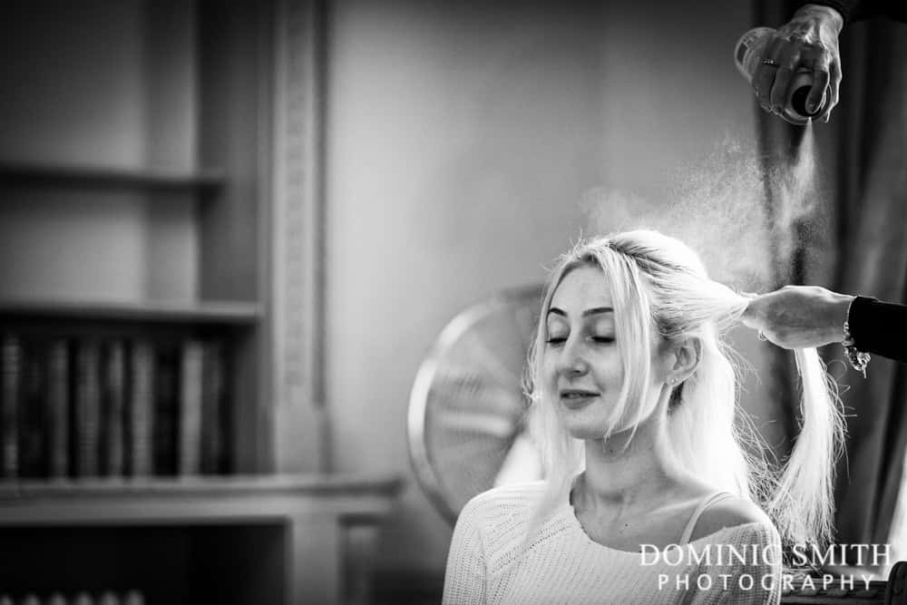 Bridal Prep at Buxted Park Hotel