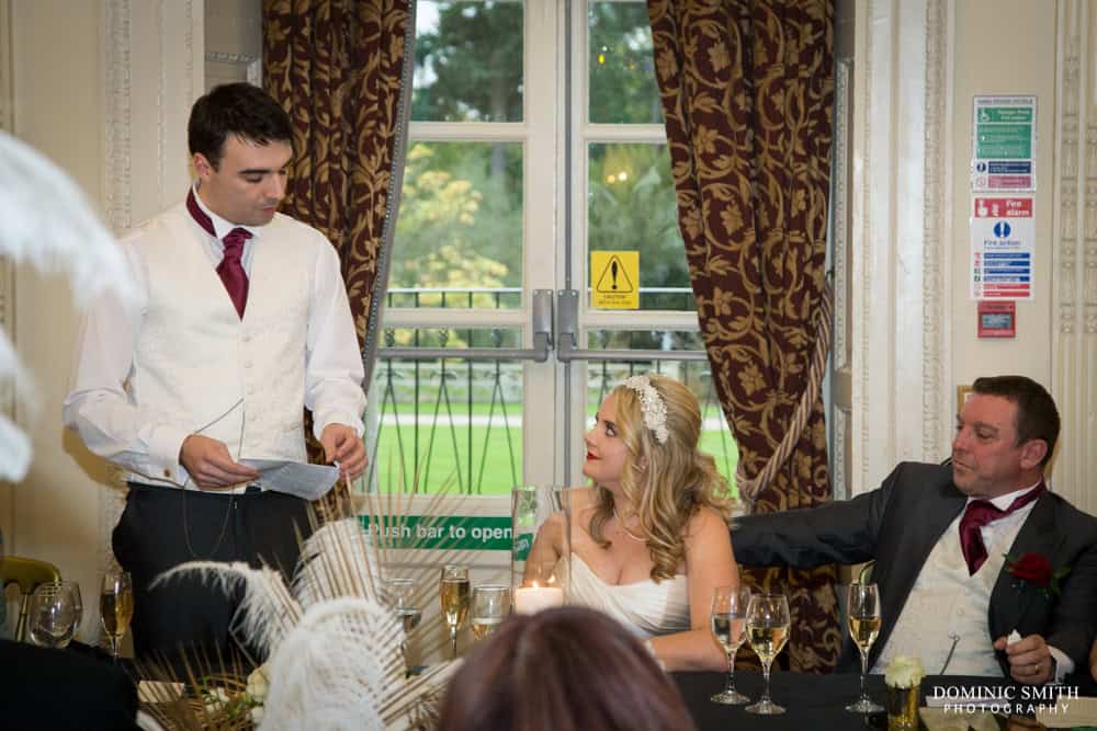 The Groom's speech at Buxted Park Hotel