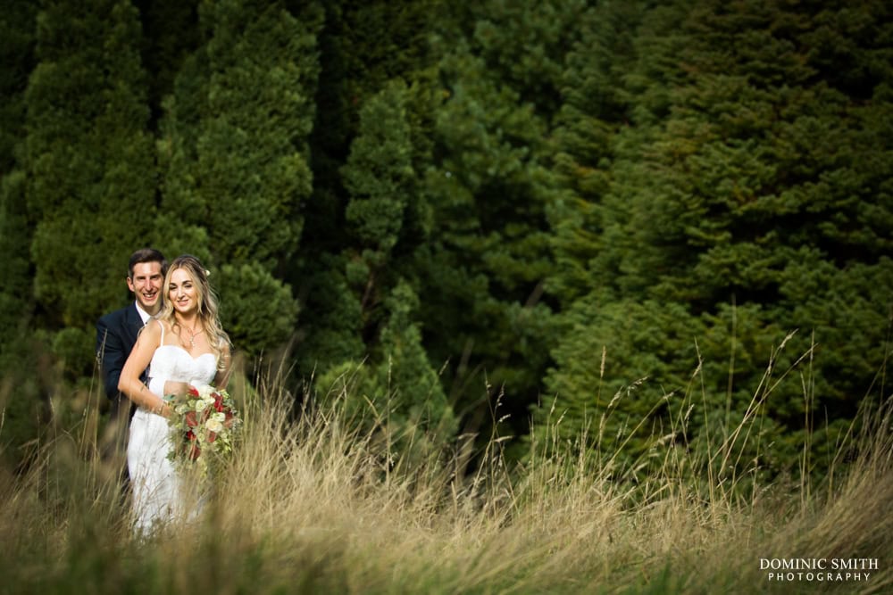 Couple photo taken in the meadow at Nymans