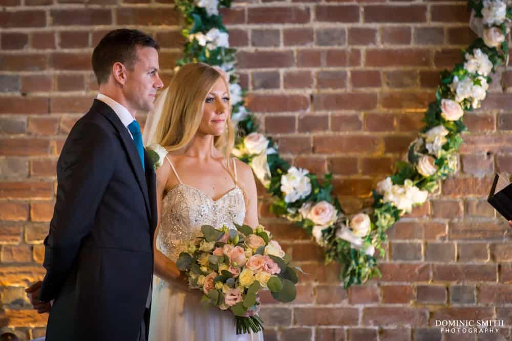 Wedding Ceremony at Cooling Castle Barn