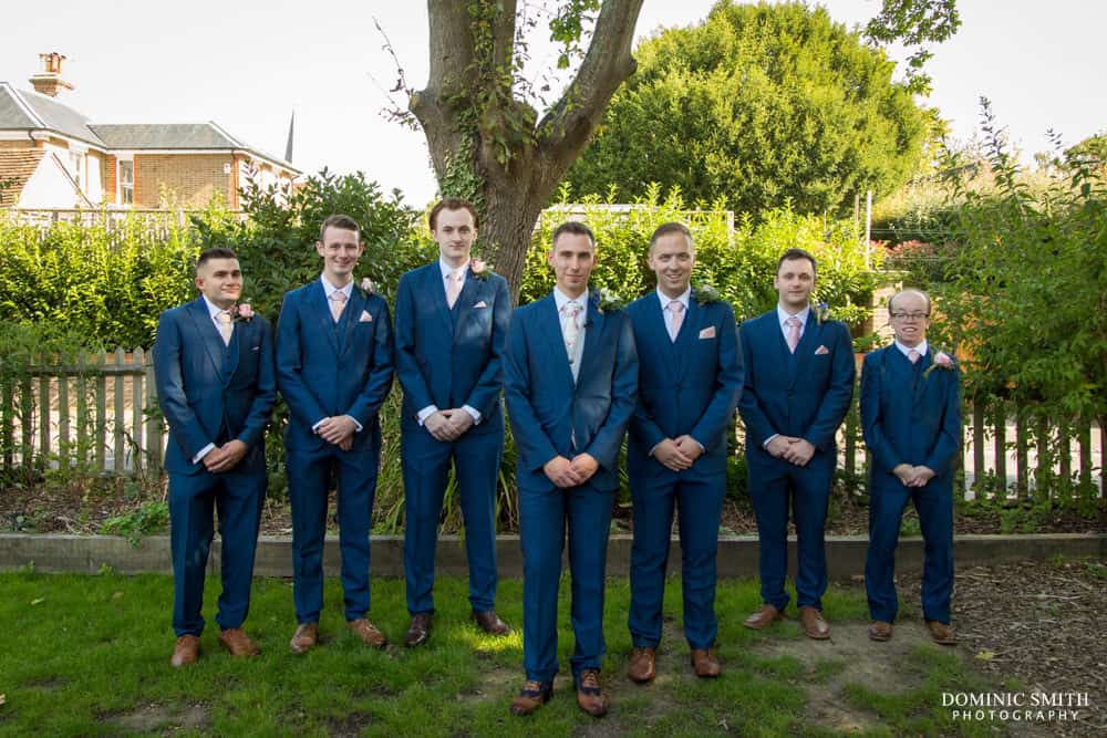 Groomsmen Photo taken at the Bent Arms in Lindfield