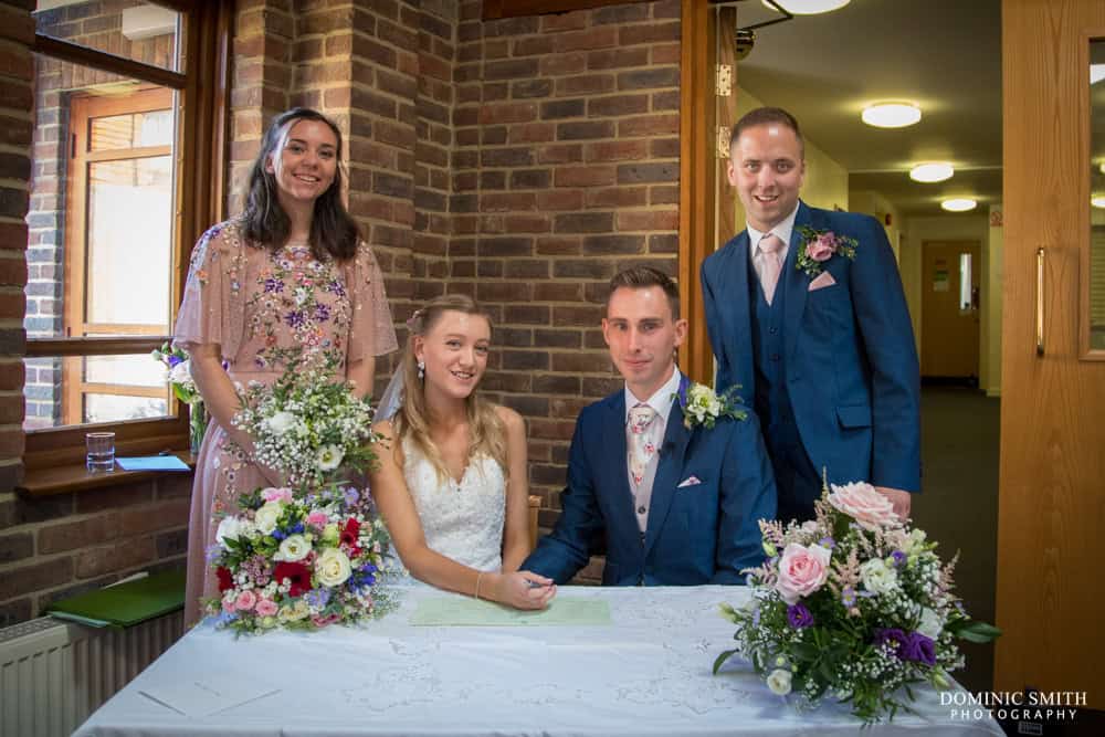 Signing The Register at Lindfield United Reform Church