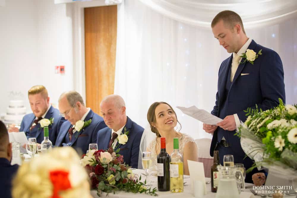 Grooms speech at Hickstead Hotel