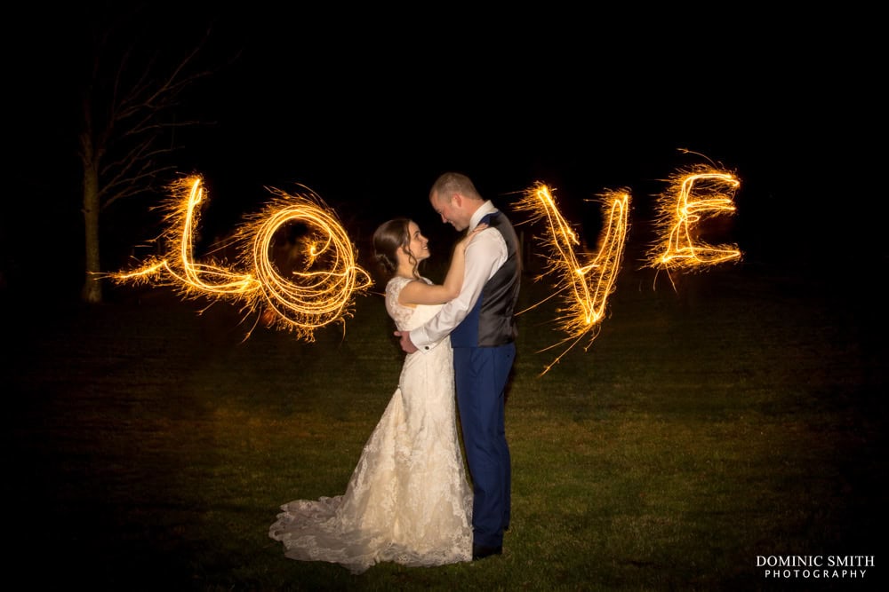 LOVE sparkler photo