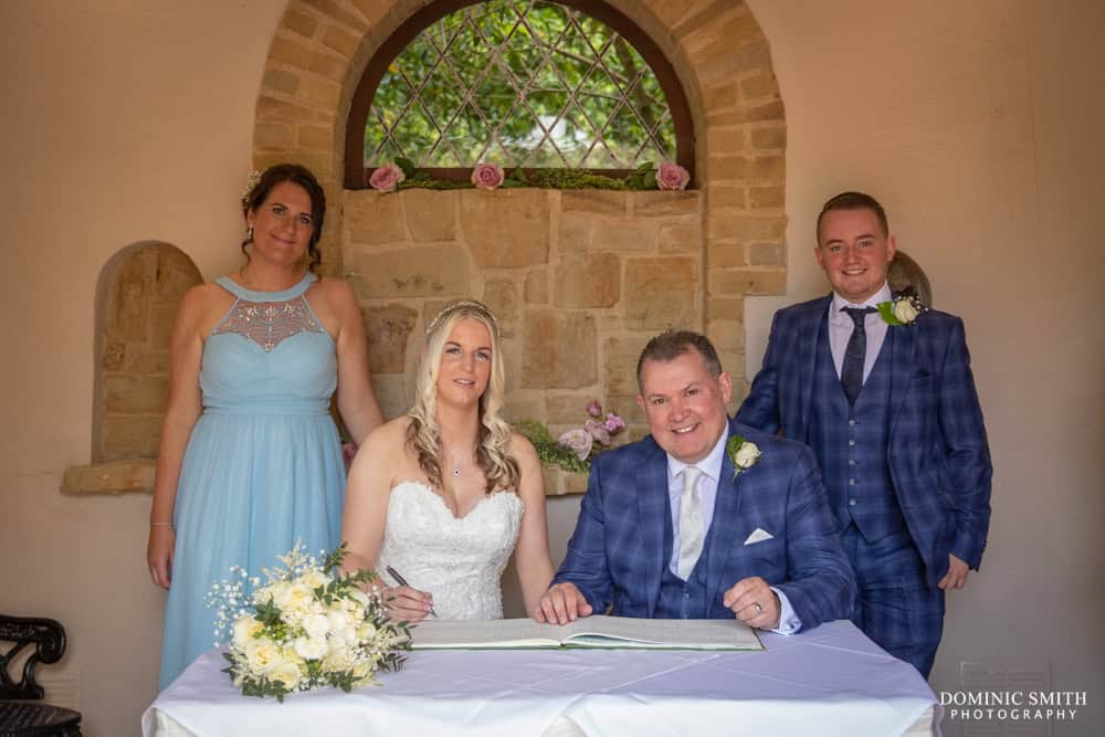 Signing the Register at The Ravenswood