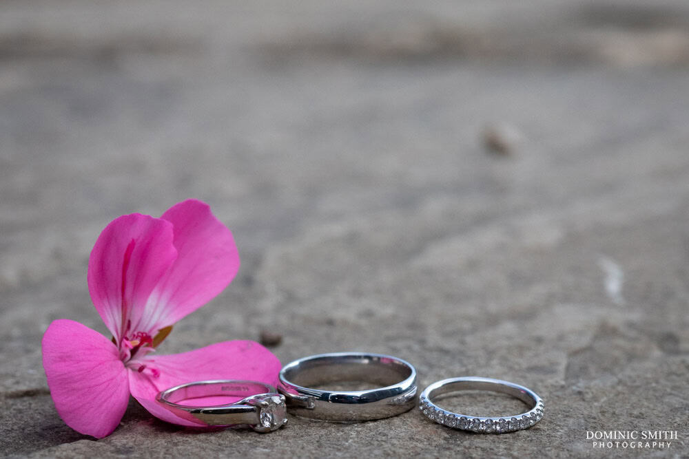 Wedding ring photo at Blackstock Country Estate