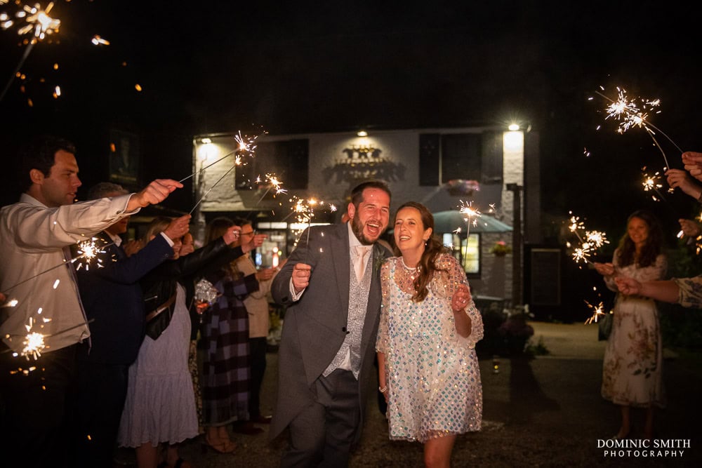 Sparkler Photo at The Victory Inn