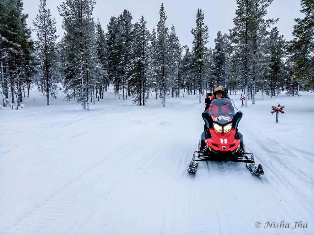 Quest for Northern Lights in Lapland 2 things activities saariselka lapland snowmobiling @lemonicks.com