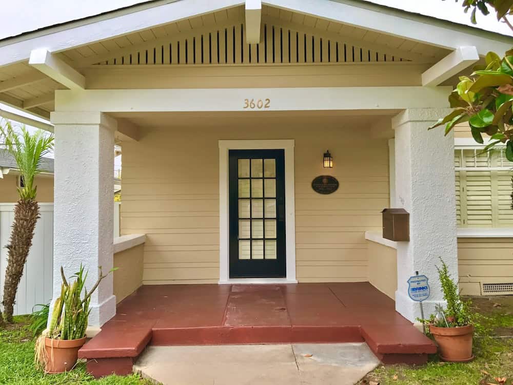 front of Mills Act home in Dryden Historic District North Park San Diego