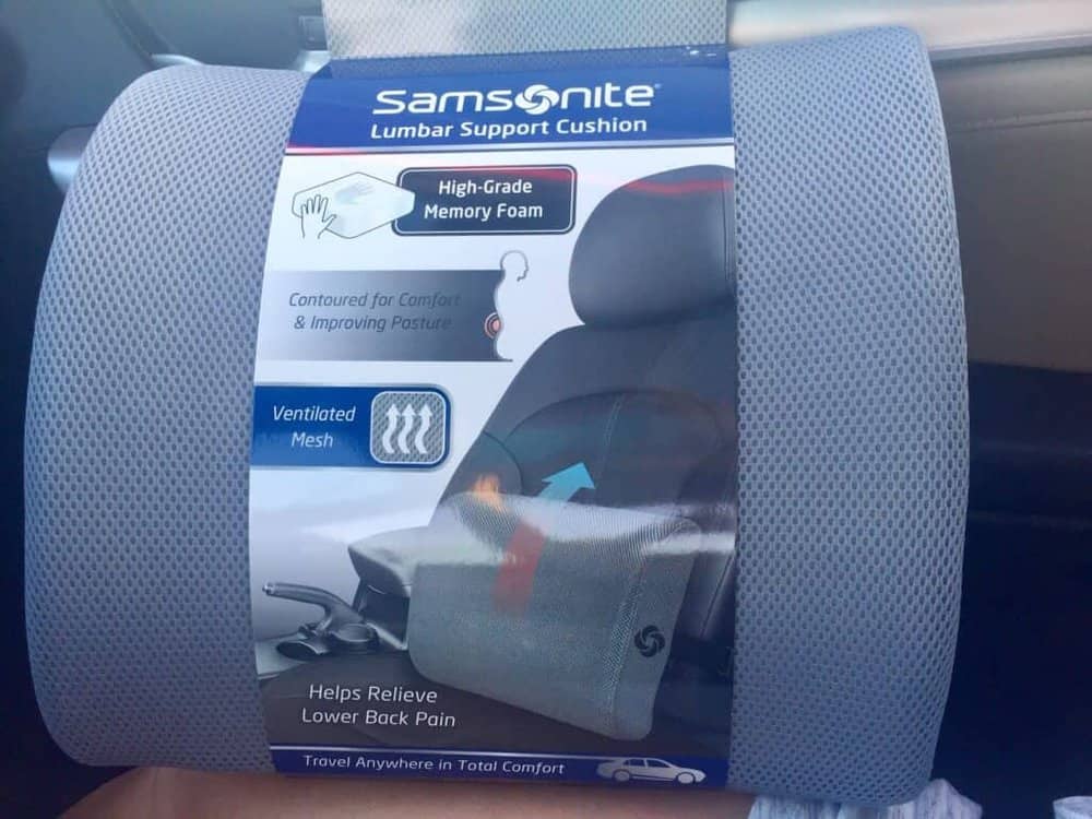 lumbar support pillow in package