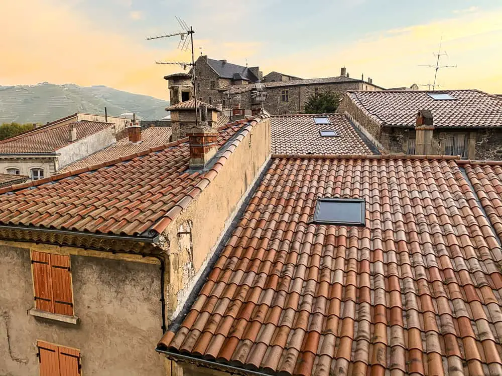 terracota roofs hotel Tournon Sur-Rhône