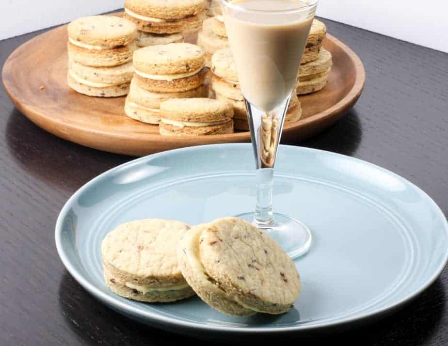 Coffee and Irish cream Sandwich cookies