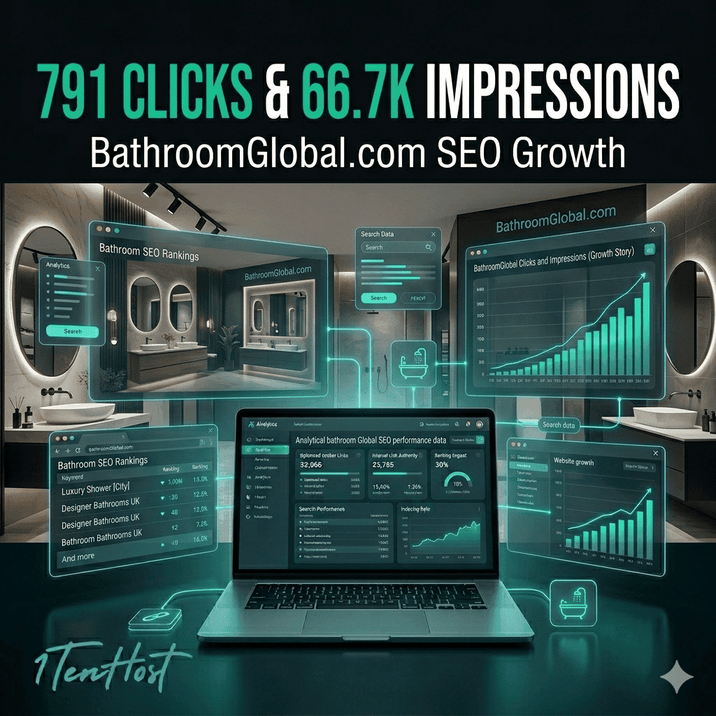 BathroomGlobal.com SEO Case Study: 791 Clicks & 66.7K Impressions Growth (2026)