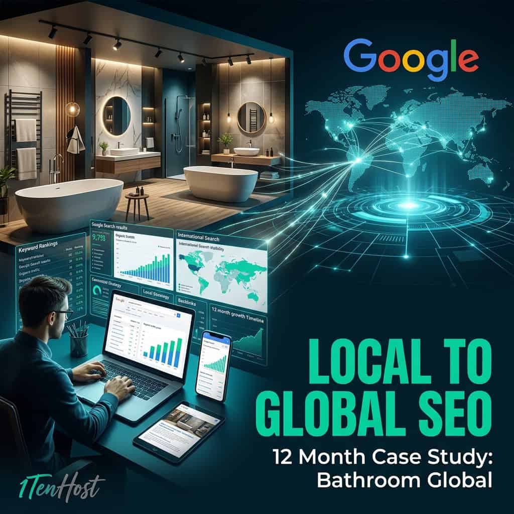Bathroom Global 12-Month SEO Case Study: 187K Impressions & Growth Breakdown