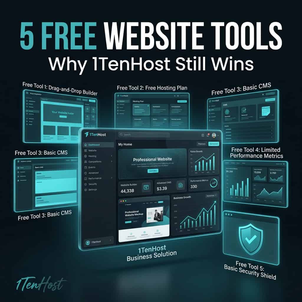 5 "Free" Website Tools Everyone's Talking About (And Why 1TenHost Still Wins for Real Businesses)