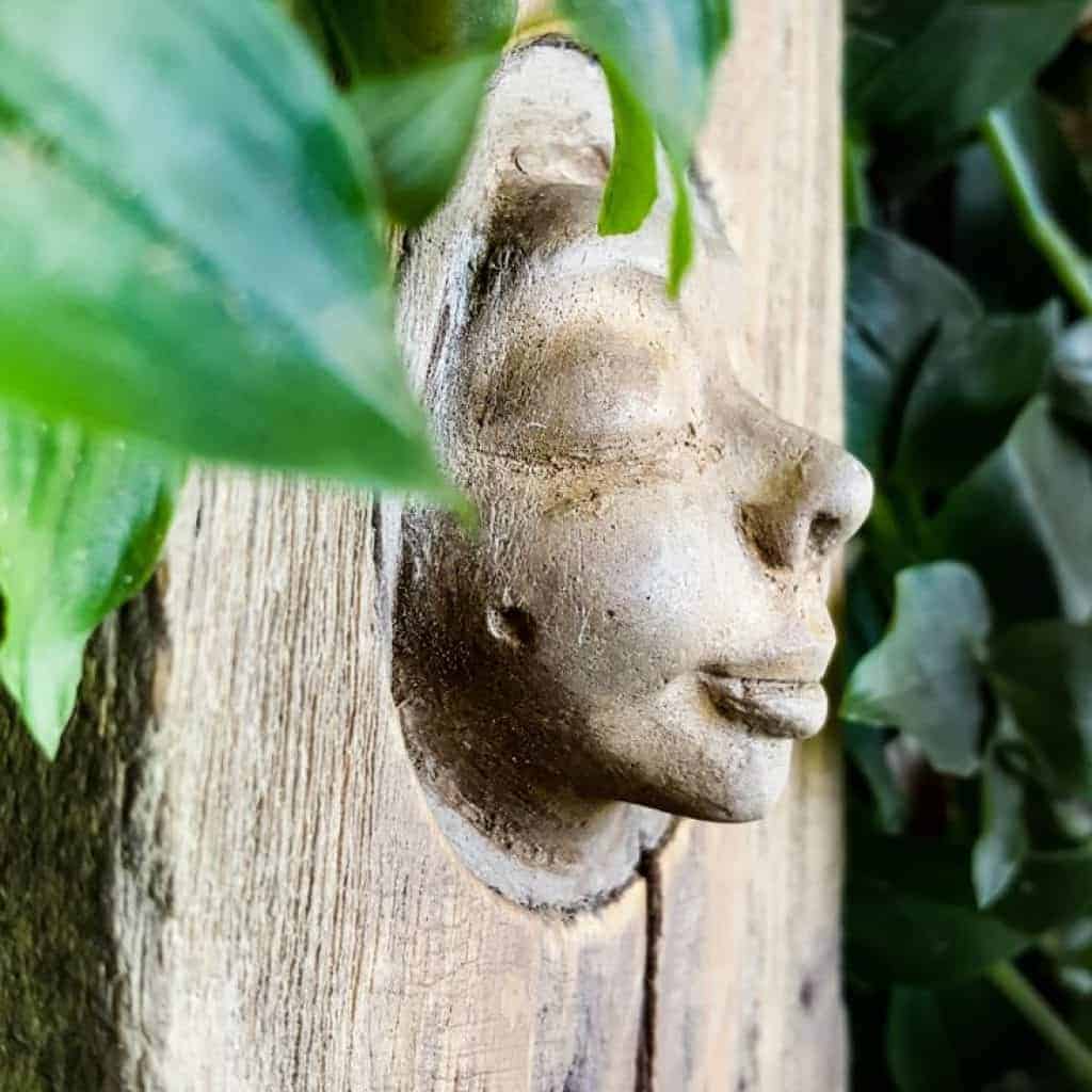 Make your own enchanting wood nymph garden ornament #howtomake #woodnymph #gardenart