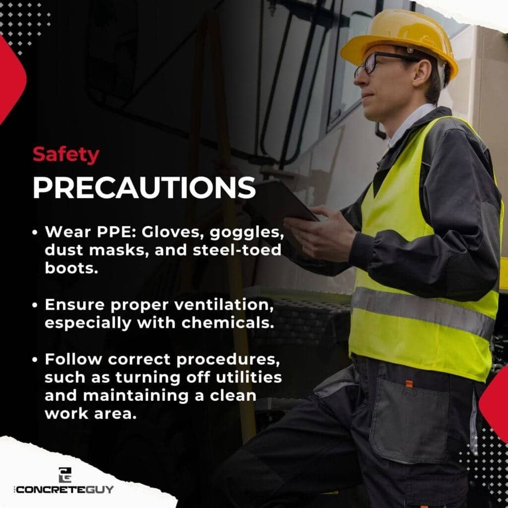 Safety Precautions Are Required During Floor Demolition