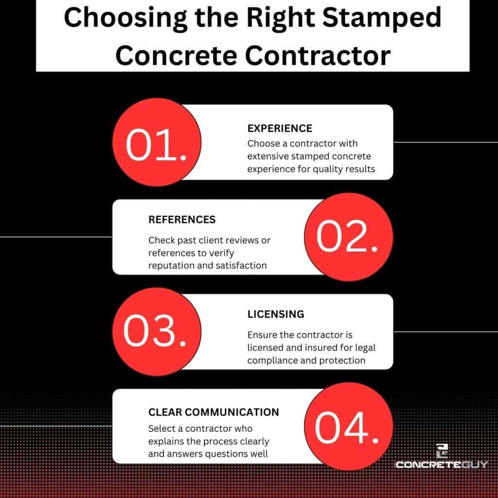 Choosing the Right Stamped Concrete Contractor