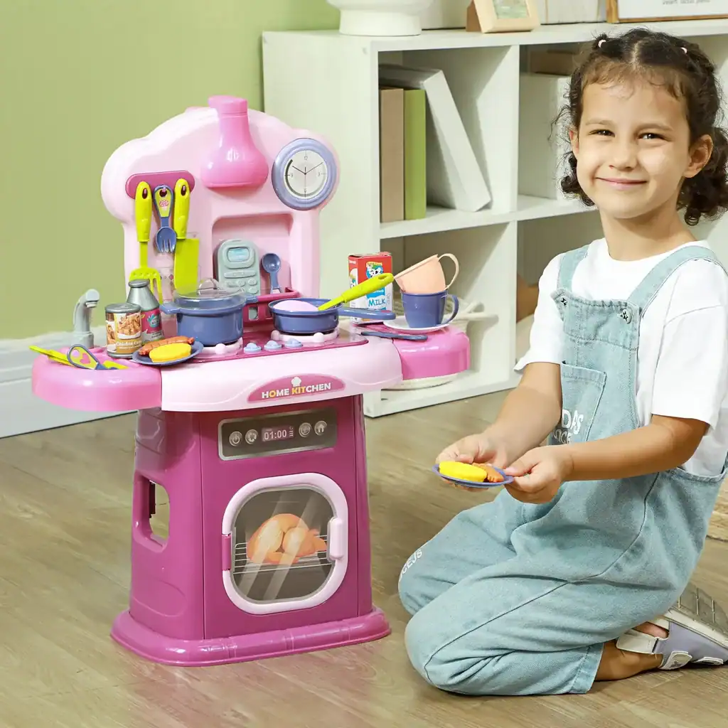 Cuisine enfant Mini Kitchen jouet avec accessoires, jeux d'imitation pour cuisine bébé