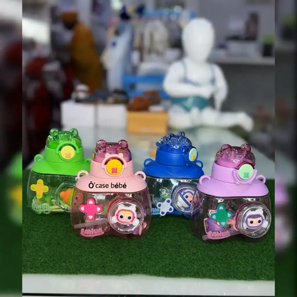 Gourde Lahua bleue, idéale pour bébé, sans BPA, réutilisable et écologique