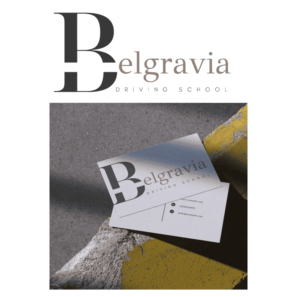 belgravia logo and business card