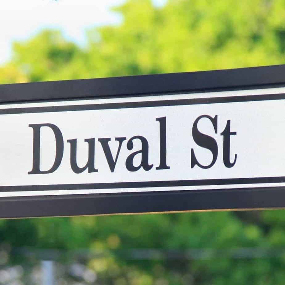 Duval Street Sign | shepackslite.com