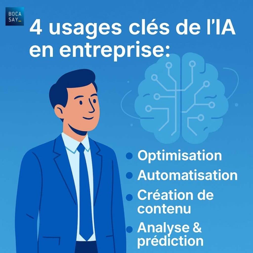 Quelles sont les usages de l’IA dans les entreprises en 2025 ?