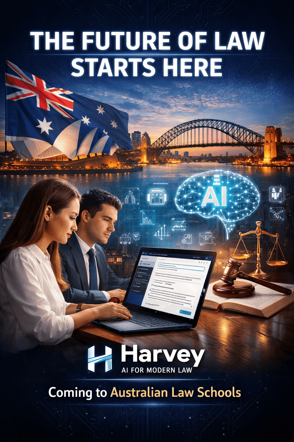 Australia law and Harvey AI