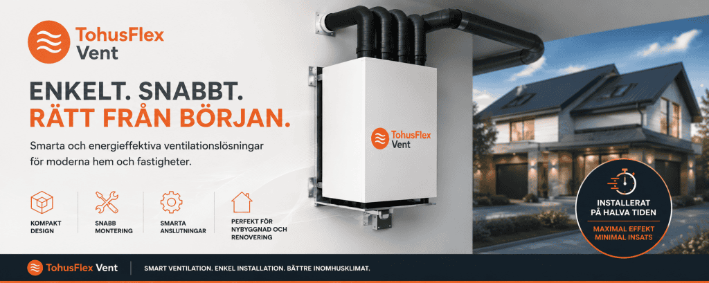 Enkelt och snabbt TohusFlex Ventilation