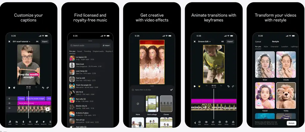 Instagram Edits App For Musicians