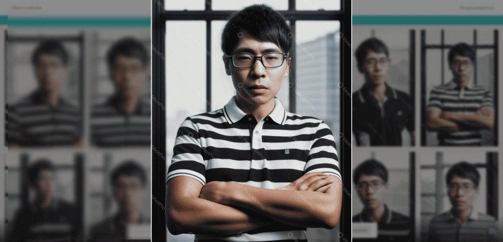 【商用利用OK】AIアバター画像を作れるHeadshotProとは?使い方や料金・注意点 HeadshotProで生成された男性のAIアバター画像は筋肉がムキムキになります。