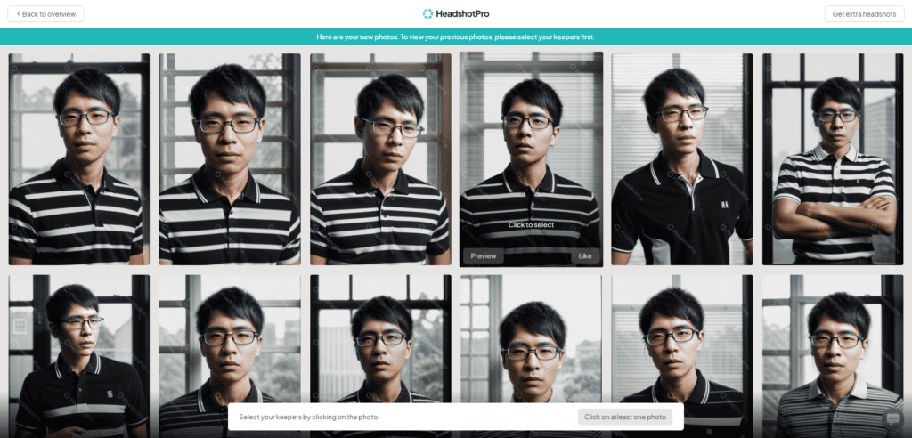 【商用利用OK】AIアバター画像を作れるHeadshotProとは?使い方や料金・注意点 HeadshotProで作られたAI写真はどれも品質が高く自分と似ているものばかりが生成されるので安心です。